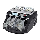 DOMENS Money Counter Machine with UV/MG/MT/IR/DD Counterfeit Detection Count Value of US Dollar Bills Bill Counter, Add and Batch Modes, Cash Counting with LCD Display