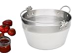 Homemade Jam Pot Stainless Steel Maslin Pan For Jelly & Soup,Canning Tools (4.5Litre - 4qt)