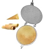 Waffle ice cream cone make waffle maker round form