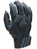 adidas Scorch Destroy 2 Lineman Adult Gloves, Full Finger, Gray/Black, Small