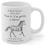 Horse Gifts For Women Horses Mom Birthday Gifts For A Wise Woman Pet Lovers Who Loves Animal Fun Coffee Mugs Funny Mother's Day 2023 Christmas Gag Quotes Mug Ceramic White 11oz
