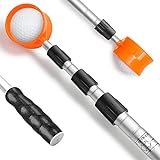 prowithlin Golf Ball Retriever, 9ft Aluminum Alloy Golf Ball Retriever Telescopic Golf Accessories Golf Gift (9ft, New Handle)