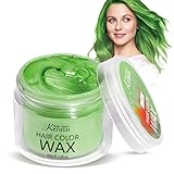 Temporary Hair Color for Kids - Green, 3.4 Fl Oz Natural Hair Wax Color Dye, Washable Hair Color Paint Chalk Clay for Kids Girls Women & Men Dark Hair, Party, Cosplay, Christmas & Halloween