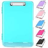 Sooez Clipboards with Storage, High Capacity Clip Boards 8.5x11 with Storage, Heavy Duty Nursing Clipboard Folder, Plastic Clipboard with Pen Holder for Women Teachers Work, School & Office Supplies