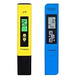 VIVOSUN Digital pH and TDS Meter Kits, 0.01pH High Accuracy Pen Type pH Meter ± 2% Readout Accuracy 3-in-1 TDS EC Temperature Meter for Hydroponics, Household Drinking, and Aquarium, UL Certified