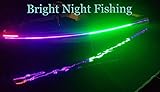 Bright Night Fishing 20 Foot UV & Green LED Strip, Black Fishing Light, Fluorescent, Florescent, Ultraviolet Boat bass Fishing 12v dc Priority Shipping Pontoon Kayak John Boat Florescent line Glow