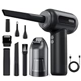 Compressed air Duster, Yomile 2 in 1 150000RPM Cordless Air Duster with Mini Car Vacuum, 9000mAh Battery Dust Blower for Keyboard Cleaner,Rechargeable Air Blower AIC Can for Office Computers