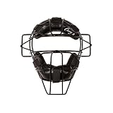 Champion Sports Pro Baseball Adult Mask - Umpires and Catchers - Extra Protection - Extended Guards - Adjustable Harness Baseball Mask - Adult Size,BLACK