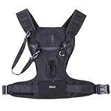 Nicama Camera Carrying Chest Harness Vest with Secure Straps Compatible with 1 Camera Canon Nikon Sony Panasonic Olympus DSLR for Hiking, ZOOM Audio Recorder H6