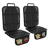 XHYANG Car Seat Protector,Auto Car Seat Protectors Baby Carseat Waterproof & Durable 600D Fabric for Child Baby Car Seat Mat Vehicle Pet Cover 2 Storage Pockets (2 Pack)