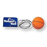 Return Ball - Basketball - Fun Single Player Toy for Indoor or Outdoor Play - Wrist Rebound Ball Fun for Friends and Family - Great as a Gift or a Present - Improve Coordination and Reaction Time