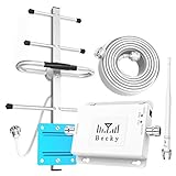 Home Cell Phone Signal Booster Verizon Signal Booster 4G LTE 5G Band 13 Cell Phone Amplifier Extender to Boost Voice and Data FCC Approved (White)