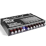 7 Bands Graphic Equalizer with SUB Volume Adjustable for Subwoofer Channel, Built in Bluetooth for Wireless Music Streaming, Stereo RCA Output, Aux RCA Input, Mounting Hardware Included