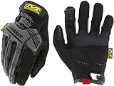Mechanix Wear: M-Pact Work Gloves with Secure Fit, Work Gloves with Impact Protection and Vibration Absorption, Safety Gloves for Men (Black/Grey, X-Large)
