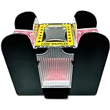 Brybelly Automatic Card Shuffler, The Original 1-6 Deck Electric Shuffler, Battery Operated, Designed for Standard-Size Cards Including Poker Cards, Uno, Phase10, Texas Hold'em, Cards Against Humanity
