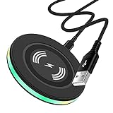15W Samsung Wireless Charger Fast Charging Pad for Samsung Galaxy S23/S23 Ultra/S23 Plus/S22/S21 FE/S20/Z Fold 5 4 3/Z Flip 5 4 3/S10/S9/S8/S7/Note 20 10 9 8,iPhone 14 13 12 11 Pro Max,Pixel 7 6 5 4 3