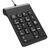 USB Number Pad Numpad Numeric Keypad 18 Key Number Keypad Mini Keyboard for Laptop PC Computer Notebook ChromeBook Surface Desktop Accessories Financial Tax Accounting Office Tool Gadgets