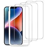 SPARIN Screen Protector for iPhone 14 / iPhone 13 / iPhone 13 Pro 6.1 inch, 3 Pack Tempered Glass, Alignment Frame, Anti Scratch