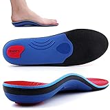 Walkomfy Heavy Duty Support Pain Relief Orthotics - 210+ lbs Plantar Fasciitis High Arch Support Insoles for Men Women, Flat Feet Orthotic Insert, Work Boot Shoe Insole, Absorb Shock with Every Step