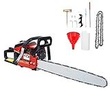 Xuanyue Top Handle Chainsaw Gas Powered 2kw / 8500rpm, Chain Saw 22 Inch, 52cc 2-cycle Engine for Tree Pruning, Clearing Land, Preparing Firewood