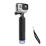 Mystery Waterproof Floating Hand Grip, Underwater Selfie Stick for Gopro Hero Session, Pro Cameras Float Handle, Scuba/Diving Action Camera Accessories (Blue)