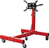 BIG RED AT37912 Torin Steel Rotating Engine Stand with 360 Degree Rotating Head and Folding Frame: 3/4 Ton (1,500 lb) Capacity, Red