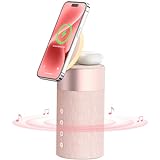 COLSUR Bluetooth Speaker with Night Light, Magnetic Wireless Charger, 2 in 1 Wireless Charging Station for iPhone 15/14/13/12 Series, AirPods Pro/3/2, Gift for Teens/Women/Girls/Boys/Man