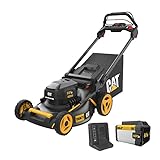 Cat DG671 60V 21” Self-Propelled Cordless Lawn Mower 3-In-1 Cutting Modes, Brushless Battery Lawn Mower with TorqLogic, Easy-Adapt Self-Propelled Lawn Mower – Battery & Charger Included