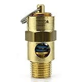 New 1/4' ASME Brass Safety relief Valve 175 PSI American made Compressed air pop off valve