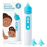 Frida Baby Electric NoseFrida Nasal Aspirator for Baby, Nose Sucker for Baby & Toddler, Nasal Aspirator with 3 Suction Levels, 2 Silicone Tips, USB Rechargeable