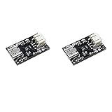 Treedix 2pcs Type C USB LiPo Battery Charger Board with Battery Protection JST Socket with LED Indicator Charging Rate Adjustable Automatic Power-Down Thermal Regulation