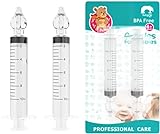 Nasal Irrigator for Baby,Baby Nasal Irrigation,10ml Professional Portable Infant Nose Rinsing Nasal,Nasal Irrigation/Nasal Hygiene- BPA Free Silicon Tips by TUKNUGA (2 Syringes)