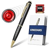 KINGDANS 64GB Hidden Camera Pen, 2023 Spy Camera with 300 mins Long Battery Life, Mini Spy Camera 1080P, Small Hidden Security Cam, Nanny Cam for Business, Meeting, Learning, Portable & Rechargeable