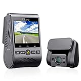 VIOFO Dual Channel Dash Cam A129 Duo Full HD 1080P Front and Rear Camera with GPS Wi-Fi Compact Design 2.0” LCD Display 140° Wide Angle, Emergency Recording, Parking Mode, Super Capacitor