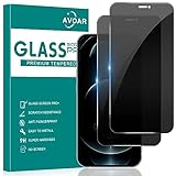 AVOAR 2 Pack Privacy Screen Protector for iPhone 12 Pro Max, Privacy Screen iPhone 12 Pro Max 6.7 Inch Tempered Full Screen Glass Film, Anti-Spy, Bubble Free, Case Friendly