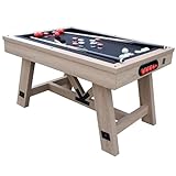 Freetime Fun 54' Bumper Pool Table for Adults and Kids Game Room, Comes with 2 48-in Cues, 10 Balls, and More, Sturdily Built