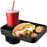 Car Seat Travel Tray for Kids, Toddler Car Seat Cup Holder Food Tray for Travel Road Essentials Accessories, Portable Silicone Travel Tray for Snacks, Toys, Books, Entertainment Kids Travel
