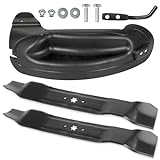 RANSOTO Lawn Mower Mulching Blade Kit Compatible with Most 42' Craftsman Troy-Bilt Lawn and Zero-Turn Mowers Replace 19A70041OEM 19A70041799 942-0616 742-0616 942-04312 742-04312