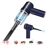 Bug Vacuum Catcher,Cordless Handheld Vacuum Cleaner Rechargeable Bug Catcher 6000Pa Suction Power with Multifunctional Suction Nozzle for Home Office Insect Stink Bug Moth Spider and Car Cleaning Blue