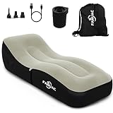 Auto Inflatable Lounger Air Sofa, Portable Auto Inflatable Couch Air Sofa Bed Lazy Lounger Chair Cozy Sleeping Camping Sofa Bed for Outdoor Picnics Hiking Beach Home Park Travel And Indoor Home Use