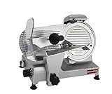 BESWOOD 9' Premium Chromium-plated Steel Blade Electric Deli Meat Cheese Food Slicer Commercial and for Home Use 240W BESWOOD220