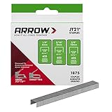 Arrow 21MP1 JT21 Thin Wire Staples Multipack for Staple Guns and Staplers, Use for Upholstery, Crafts,General Repairs, Includes 1/4-Inch, 5/16-Inch, and 3/8-Inch Sizes, 1875-Pack,(Packaging May Vary)