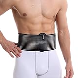 belltop - Umbilical hernia belt for women and men - Hernia support for men with compression pad (inguinal, ventral, belly button) - Abdominal binder for hernia post surgery and postpartum (L/XL)
