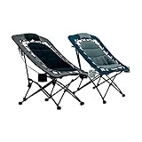 SHFT Outdoors Max Comfort Folding Bungee Chair 2 Pack for Sporting Events, Camping, Tailgating and Outdoor Living (Mixed BB)