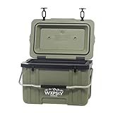 WXPSKY Rotomolded Cooler, 27Qt Hard Cooler with Heavy Duty Handles, Drain Outlet, Ice Retention to 5-7 Days, Insulated Ice Chest for Camping/Beach/Tailgating Boat Fishing & More