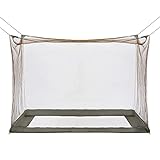 Mosquito Net, Outdoor Camping Tactical Mosquito Netting with 4 Corners for Camping Hiking, Olive Drab