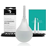 Aussie Health Co Clear Enema Bulb Kit - 7 oz Anal Douche with 1 Hygienic Stainless Steel Tip and 2 Rubber Comfort Leak Proof Tips - for Water or Coffee Colon Cleansing, Detox and Constipation