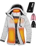 Women Graphene Heated Jacket Electric Warming Coat Winter Travel Gear Must Haves Road trip Essentials Snow Shoveling Accessories Motorcycle Stuff Skating Gadgets Camping Fishing Hunting Hiking Tools