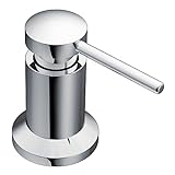 Moen Chrome Deck Mounted Kitchen Soap Dispenser with Above the Sink Refillable Bottle, 3942