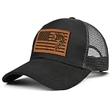 Fishing Hat Fishing Gifts for Men Father's Day Christmas Birthday Gifts for Dad Husband Grandpa Fish Flag Design Snapback Trucker Hat Baseball Cap